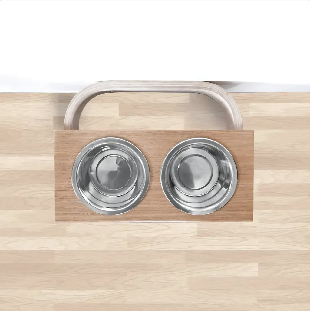 station repas design en bois - gamelles suspendus