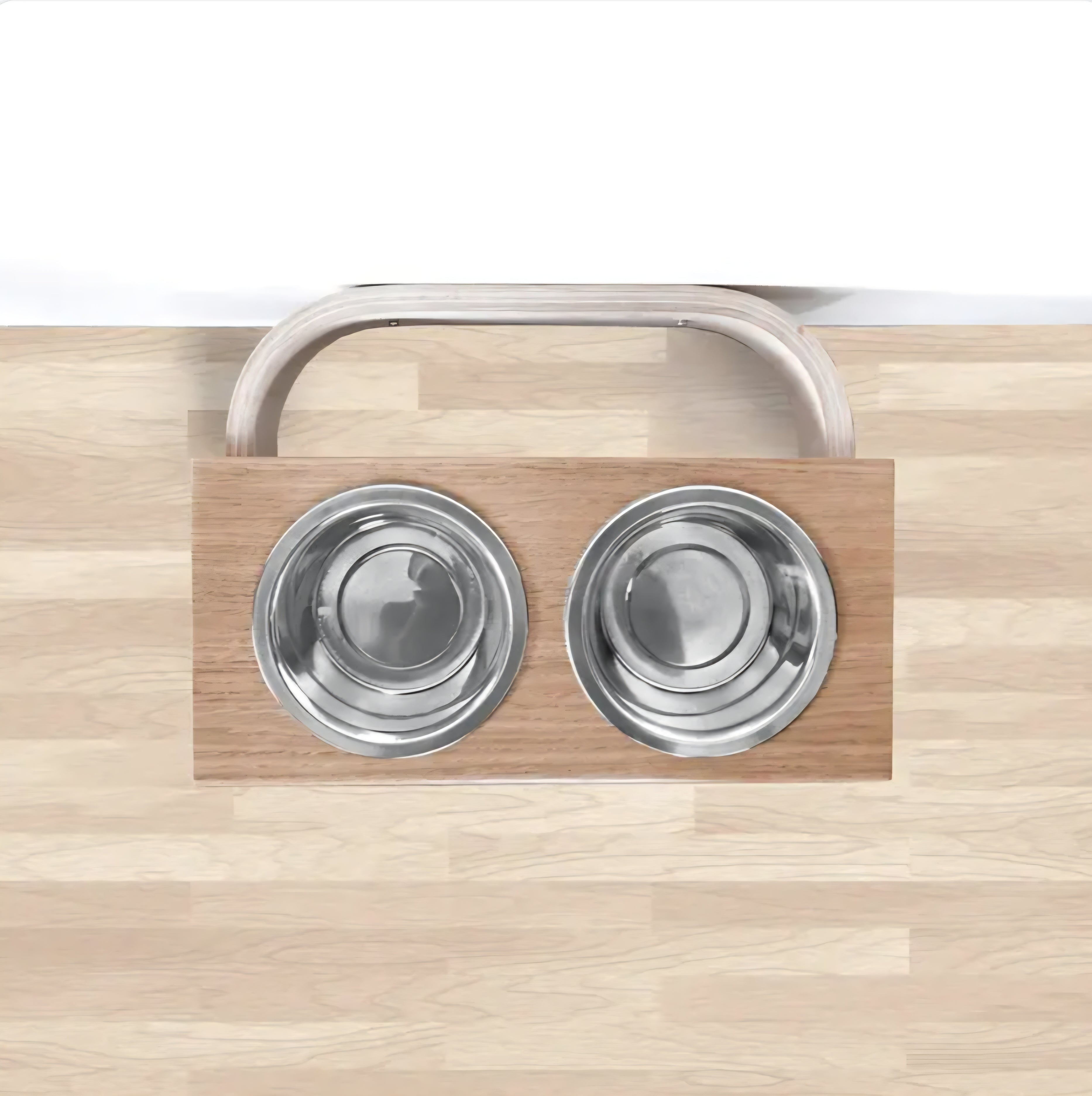 station repas design en bois - gamelles suspendus