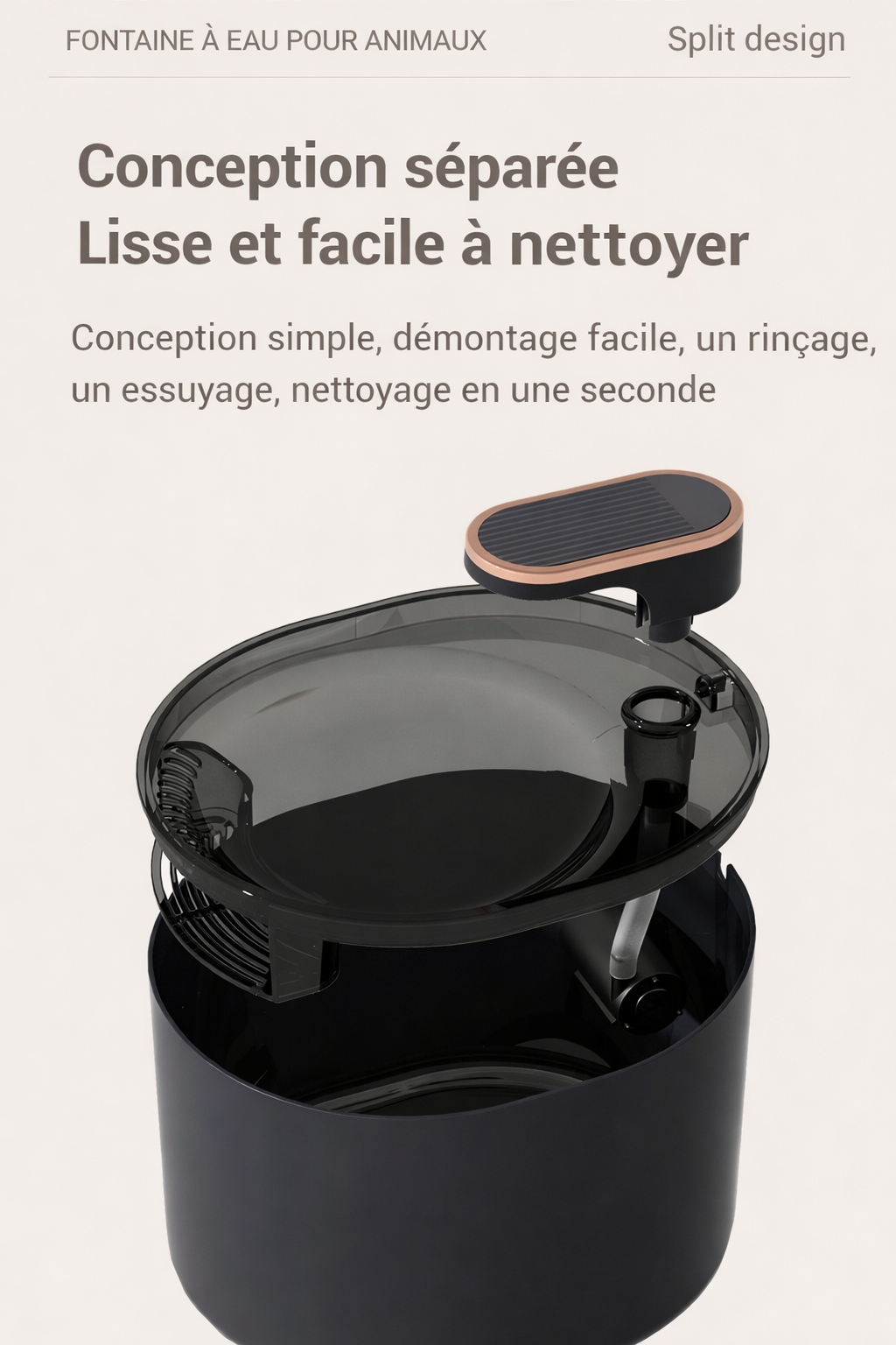 Fontaine à eau eau automatique pour chat - filtration continue & ultra silencieuse