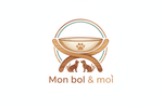 réalise moi un logo pour ma societe mon bol et moi qui propose des bols pour animaux avec support en bois 